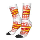 Meia engraçada para homens design exclusivo hip hop harajuku feliz qualidade padrão impresso tripulação meia presente casual