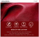 Contact's moda couro genuíno carteira feminina bifold titular do cartão moeda bolsa pequena bolsa feminina clipe de dinheiro masculino bolso carteiras
