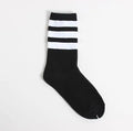 Meias de algodão com 3 listras masculinas e femininas, retrô, velha escola, hiphop, skate, longo, curto, Harajuku, branco, preto, inverno, legal, novo