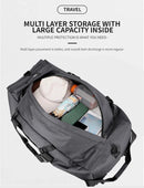 Bolsa de viagem, bolsa de grande capacidade, bagagem portátil ao ar livre, bolsa de viagem com rodas, bolsa de viagem unissex conveniente e prática