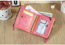 Contact's moda couro genuíno carteira feminina bifold titular do cartão moeda bolsa pequena bolsa feminina clipe de dinheiro masculino bolso carteiras