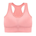 Sutiã esportivo sem costura, Top push up respirável à prova de choque feminino curto，Lingerie feminina，Poliéster，Respirável