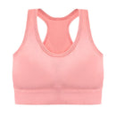 Sutiã esportivo sem costura, Top push up respirável à prova de choque feminino curto，Lingerie feminina，Poliéster，Respirável