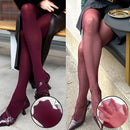 Talenza meias femininas finas meia-calça super elástica tamanho grande leggings vermelho feminino sexy collants primavera outono inverno