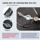 Mochila de viagem a vácuo para homens, mochila de grande capacidade para laptop de negócios, mochila expansível para homens e mulheres, bolsa escolar