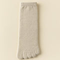 Unisex velo grosso cinco dedo meias, meias quentes toe, tubo médio, inverno, homens, mulheres, 3 pares