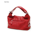 Bolsa de Ombro Grande Zency 100% Couro Genuíno para Mulheres, Bolsa Tote, Bolsa de Mão, Bolsa Hobo de Couro Preto, Bolsas com Zíper para Usar Debaixo do Braço
