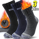 3 pares engrossar meias de inverno para homens térmicas macias trabalho meados de bezerro meias quentes e confortáveis para casa esportes