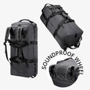 Bolsa de viagem, bolsa de grande capacidade, bagagem de mão portátil ao ar livre, bolsa de viagem com rolo, bolsa de lona unissex conveniente e prática