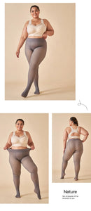 Meias térmicas grossas mulheres inverno quente sexy translúcido meia-calça leggings feminino cintura alta elástica magro meia-calça