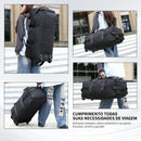 Bolsa de viagem, bolsa de grande capacidade, bagagem portátil ao ar livre, bolsa de viagem com rodas, bolsa de viagem unissex conveniente e prática