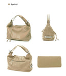 Bolsa de Ombro Grande Zency 100% Couro Genuíno para Mulheres, Bolsa Tote, Bolsa de Mão, Bolsa Hobo de Couro Preto, Bolsas com Zíper para Usar Debaixo do Braço
