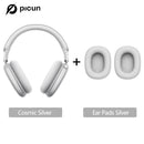 Picun f8 pro anc fones de ouvido sem fio cabeça rastreamento áudio espacial 3d-52db anc alta fidelidade bluetooth fone de ouvido enc hd microfone app de baixa latência