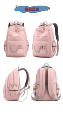 Fengdong-Saco Escolar de Grande Capacidade para Crianças, Mochila Bonito para Meninas, Kawaii Bookbag para Crianças, Presente dos Estudantes Primários
