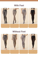 Meias térmicas grossas mulheres inverno quente sexy translúcido meia-calça leggings feminino cintura alta elástica magro meia-calça