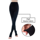 Meia-calça de compressão médica 34-46mmhg mulheres coxas dedo do pé aberto classe 3 suporte de pressão meia de veias varicosas plus size
