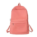 Mochila casual simples de cor sólida, leve e para estudantes do ensino médio, mochila multifuncional adequada para viagens, escola