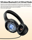 QCY-H3 ANC Auscultadores sem fios, Bluetooth 5.4, Hi-Res Audio, Over Ear Headset, híbrido Active Cancelamento de Ruído, Auscultadores, 60H, 43dB
