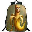 Engraçado italiano brainrot impresso mochila para meninos meninas cappuccino assassino mochila crianças bookbag italiano brainrot sacos