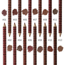 12 pcs Profissional Multi-funcional Lipliner Lápis Labial de Longa Duração À Prova D' Água Eye Brow Maquiagem Cosméticos Delineador de Lábios Coloridos Canetas