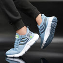 Homens sapatos esportivos casuais respirável tênis leves ao ar livre malha preto tênis de corrida atlético jogging tenis sapatos caminhada