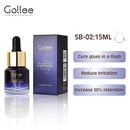 Gollee cola de extensão de cílios, secagem rápida, 0.5s, à prova d'água, adesivo, suprimentos, cola forte para salão de beleza, maquiagem, beleza