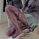 Mulheres jk laço laço oco para fora meias sexy flor bottoms meias femininas meia-calça boate cosplay acessórios de festa