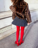 Talenza meias femininas finas meia-calça super elástica tamanho grande leggings vermelho feminino sexy collants primavera outono inverno