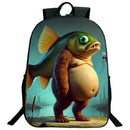 Engraçado italiano brainrot impresso mochila para meninos meninas cappuccino assassino mochila crianças bookbag italiano brainrot sacos