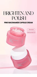 Creme de Colágeno Rosa PDRN com Niacinamida para Tom de Pele Irregular, Hidratante Facial Leve e Não Oleoso