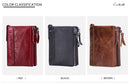 Contact's moda couro genuíno carteira feminina bifold titular do cartão moeda bolsa pequena bolsa feminina clipe de dinheiro masculino bolso carteiras