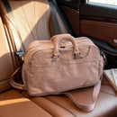 Bolsa de viagem portátil expansível para homens e mulheres, bolsa de bagagem leve de curta distância e grande capacidade, mala de viagem fitness com bolsa adicional e compartimento para sapatos