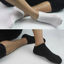 6 pares meias masculinas respiráveis curto tornozelo elástico cor sólida malha de alta qualidade negócios unisex sokken plus size EU38-47