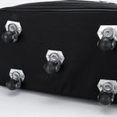 Pacote de viagem rodas para mulheres homens expansível dobrável trole bagagem versátil mala preta para viagem de fim de semana saco noturno