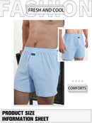 Homens puro algodão boxer shorts homem cintura alta grande roupa interior casual sólida cuecas plus size alo calças pijama boxers M-3XL 2025