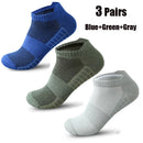 ‌ Meias esportivas masculinas, 3/5/10 pares, meias curtas para corrida, secagem rápida, malha respirável, meias curtas leves, confortáveis e anti-odor