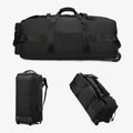 Bolsa de viagem, bolsa de grande capacidade, bagagem de mão portátil ao ar livre, bolsa de viagem com rolo, bolsa de lona unissex conveniente e prática