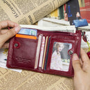 Contact's moda couro genuíno carteira feminina bifold titular do cartão moeda bolsa pequena bolsa feminina clipe de dinheiro masculino bolso carteiras