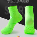 5 pares de meias curtas esportivas masculinas, meias de nylon de cores brilhantes, macias, de secagem rápida, antiderrapantes, para fitness, ciclismo ao ar livre, corrida, viagem