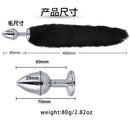 Bonito raposa cauda anal plug arco-nó macio orelhas de gato headbands colar erótico cosplay casais acessórios sm brinquedos sexuais para o sexo feminino masculino