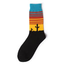 1 par novos homens mulheres meias de algodão casuais meias coloridas tripulação rua skate meias feliz engraçado harajuku sox meias