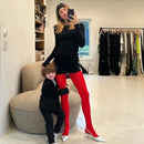 Trendix novas meias vermelhas mulheres bodycon super elástico ver através de renda meia-calça outono sexy magro elegante borgonha collants inverno