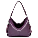 Zency 2026 Nova Moda Bolsa Feminina de Couro Genuíno Macio com Borla Elegante Bolsa Hobo de Ombro para Mulheres Bolsa Transversal Carteira Tiracolo