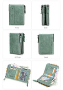 Contact's moda couro genuíno carteira feminina bifold titular do cartão moeda bolsa pequena bolsa feminina clipe de dinheiro masculino bolso carteiras