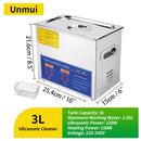 Limpador Ultrassônico 2L 3L 6L 10L 15L 22L 30L, Banho de Lavagem Ultrassônico Aquecido para Uso Doméstico e Comercial