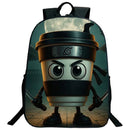 Engraçado italiano brainrot impresso mochila para meninos meninas cappuccino assassino mochila crianças bookbag italiano brainrot sacos
