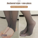 Meias térmicas grossas mulheres inverno quente sexy translúcido meia-calça leggings feminino cintura alta elástica magro meia-calça
