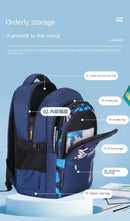 Astronaut Flying in Space Mochila para meninos, Proteção contra a Coluna Infantil, Leve e Grande Capacidade, Resistente à Sujeira, Novo