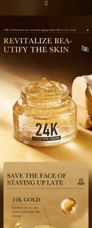 24k ouro ácido hialurônico creme para os olhos anti círculos escuros sacos de olho endurecimento hidratante olhos produtos de cuidados com a pele
