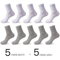 Hss 2023 meias de algodão masculino novos estilos 10 pares/lote preto homens de negócios meias respirável primavera verão para masculino tamanho dos eua (6.5-12)